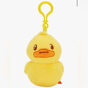 NWT Yellow Plush Duck Keychain Bag Charm Accessory